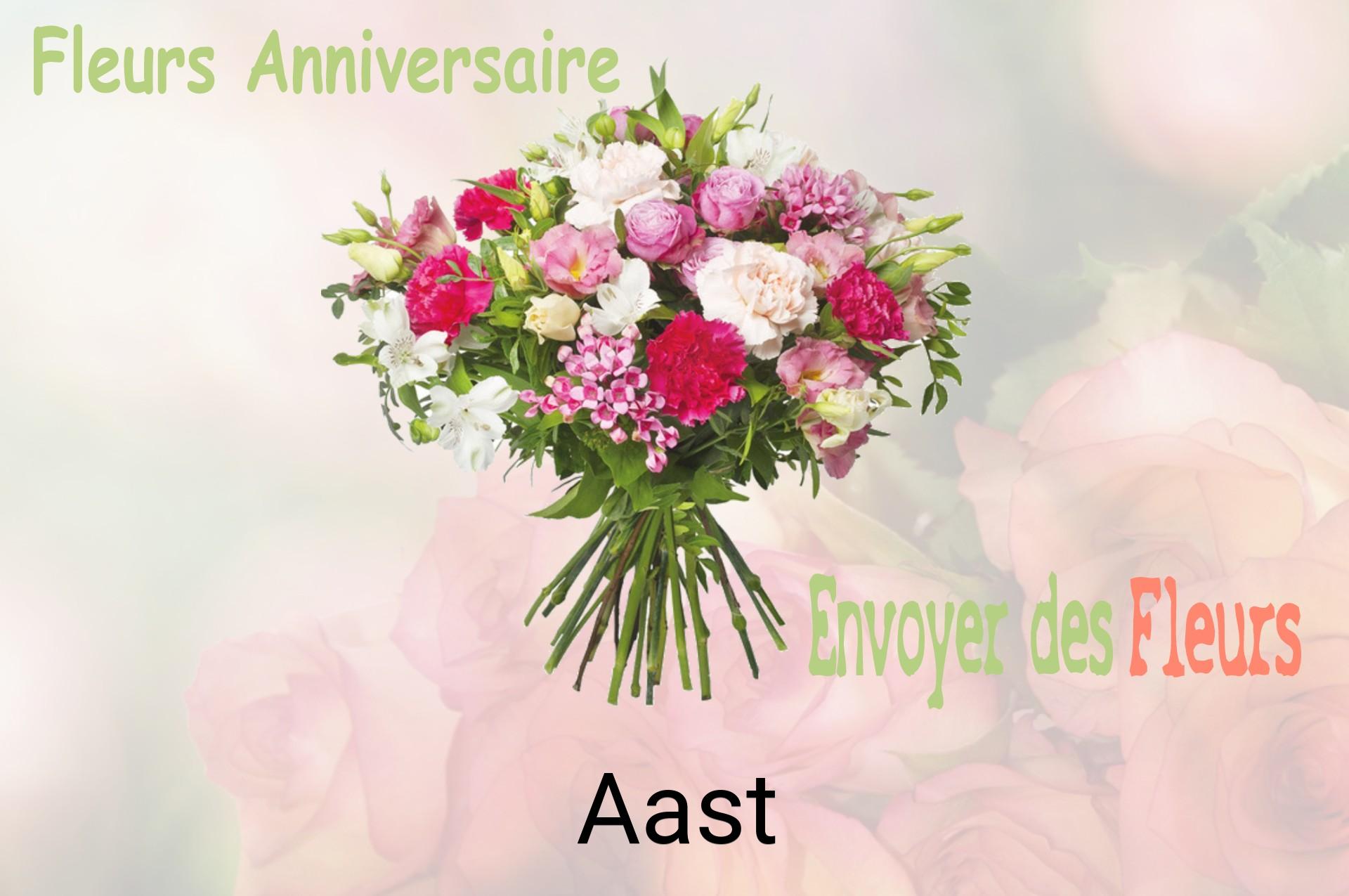 Bouquet de fleurs d’anniversaire livré à Aast