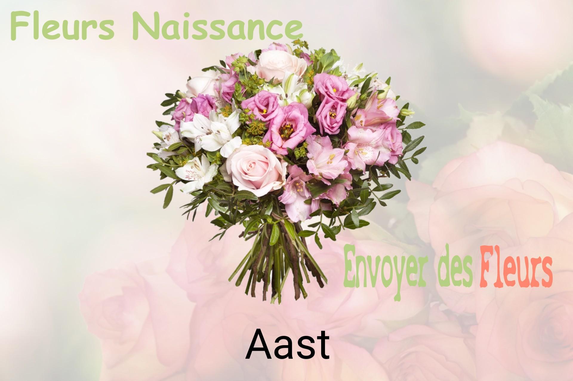 Bouquet de fleurs de naissance livré à Aast